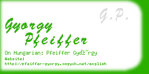 gyorgy pfeiffer business card